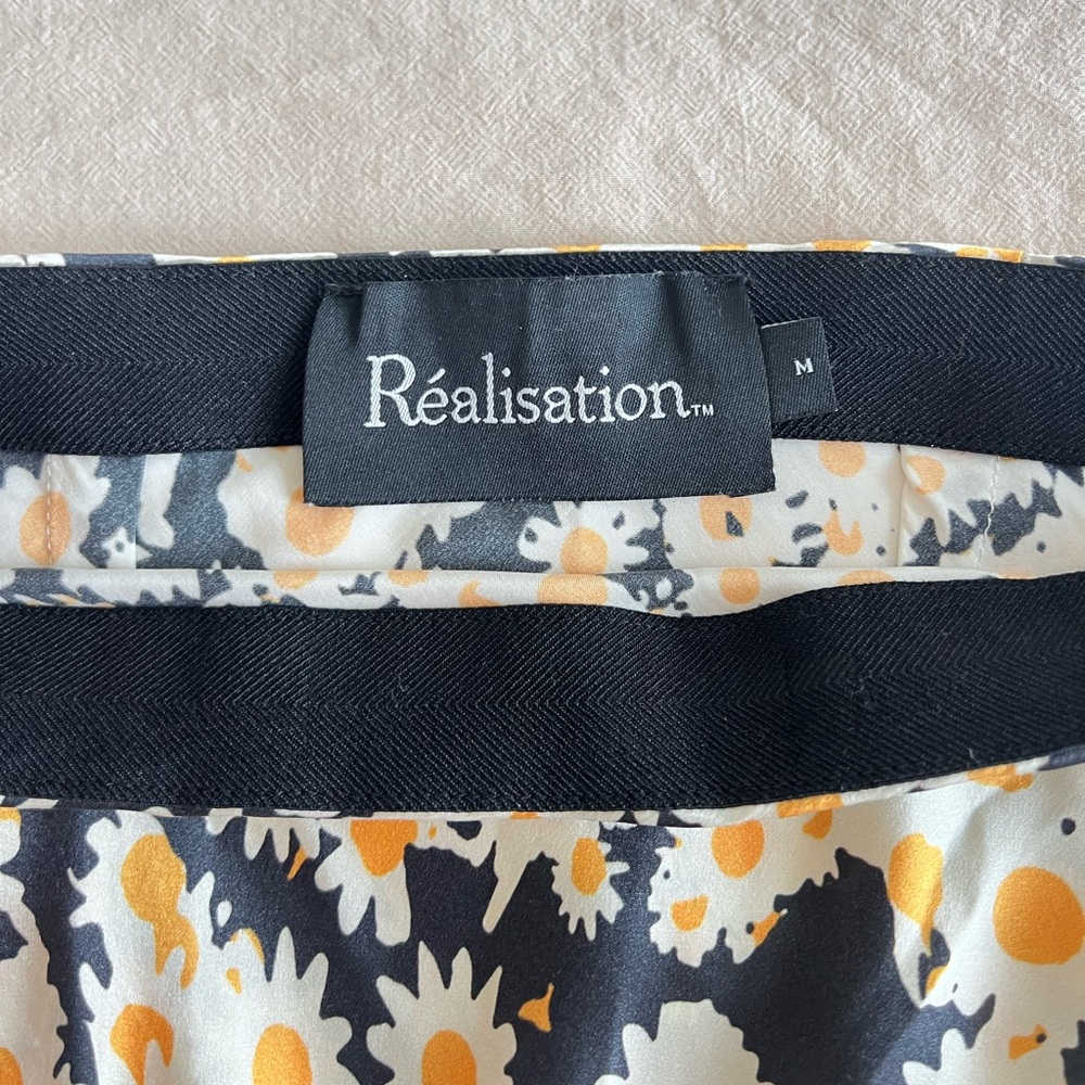 Realisation Par Black and White Daisy Midi Skirt - Picture 3 of 10